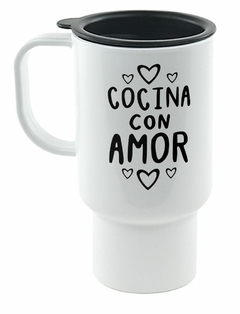 Jarro Termico Cocina Con Amor Corazones