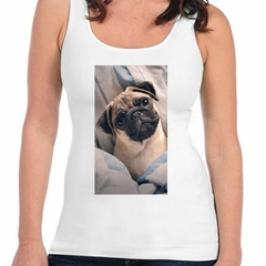 Musculosa Deportiva Pug Mirada Tierna - comprar online