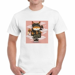 Remera Gato Ninja Manos Espada Nube - TiendaCubik