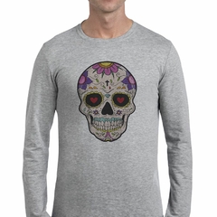 Imagen de Remera Manga Larga Calavera Mexicana Skull M2