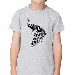 Remera Pavo Real Vector Art - tienda online