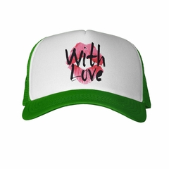 Gorra With Love Beso Amor Boca Rosa Pink - tienda online