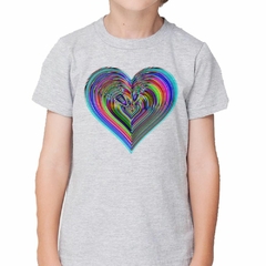 Remera Corazon Arcoiris Art Amor Love en internet