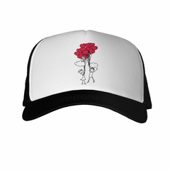 Gorra Enamorados Volando Globos Corazones - comprar online