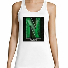 Musculosa Deportiva New York N Verde Hojas