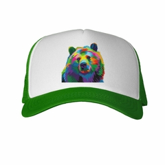 Gorra Oso Ilutracion Multicolor Art - TiendaCubik