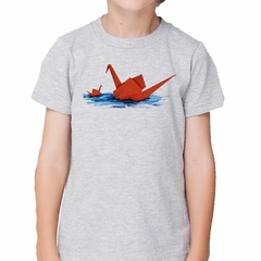 Remera Patos Origami Rojos Water Art - tienda online