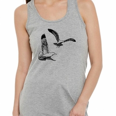 Musculosa Deportiva Gaviotas Volando Dibujo Art