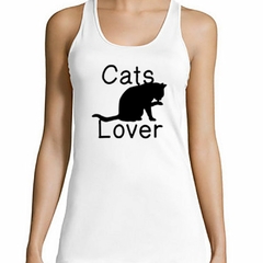 Musculosa Deportiva Cats Lover Amador De Los Gatos