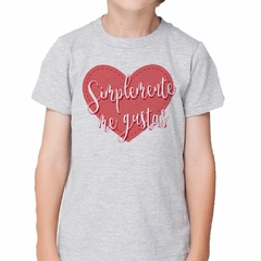 Remera Simplemente Me Gustas Corazon Amor - comprar online