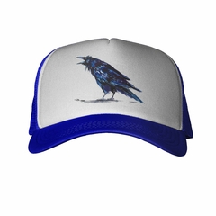 Gorra Cuervo Azul Dibujo Art