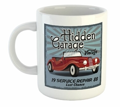 Taza Hidden Garage Vintage Service Repair