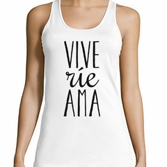 Musculosa Deportiva Vive Rie Ama M2 - comprar online