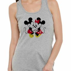 Musculosa Deportiva Minnie Y Mickey De La Mano Amor Love