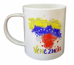 Taza Mapa De Venezuela Bandera Color - comprar online