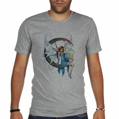 Remera Elfo Atractivo En La Luna Arte en internet