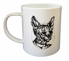 Taza Gato Sphynx Ilustracion - comprar online