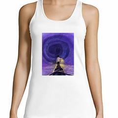 Musculosa Deportiva Noche Bote Luz Mar Pintura - comprar online