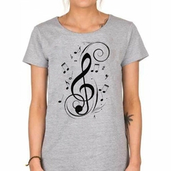 Remera Nota Musical Art Dibujo Music M2 - tienda online