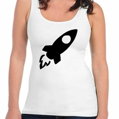 Musculosa Deportiva Cohete Espacial Despegando