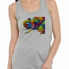 Musculosa Deportiva Elefante Colores Estilo Watercolor - comprar online