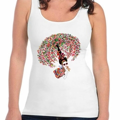 Musculosa Deportiva Chica Flower Color Art Estilo Girl