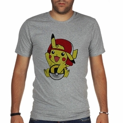 Remera Pikachu Pokebola Pokemon Gorra