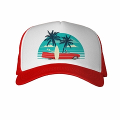 Gorra Auto Playa Tabla Palmeras Beach en internet