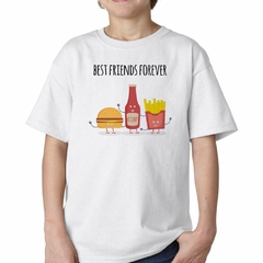 Remera Best Friends Papas Ketch Y Hamb en internet