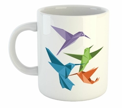 Taza Birds Origami Aves Colores Art