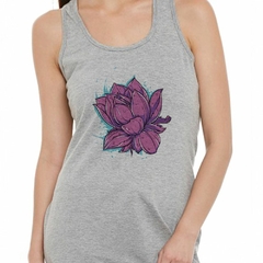 Musculosa Deportiva Flores Rosas Dibujo Arte - comprar online