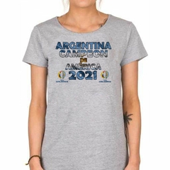 Remera Argentina Campeon America Futbol Conmebol