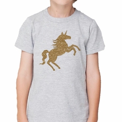 Remera Caballo Unicornio Dorado Silueta - comprar online