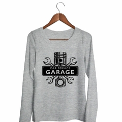 Remera Manga Larga Mecanico Servicio Car Garage Herramientas - TiendaCubik