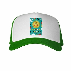 Gorra Viva Mexico Sol Flores Hojas Colores - comprar online