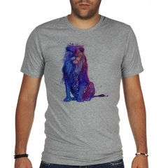 Remera Leon Colores Dibujo Art - TiendaCubik