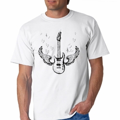 Remera Guitarra Con Alas Volando Angel Musica - comprar online