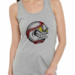 Musculosa Deportiva Pelota Beisbol Cara Pasion Deporte