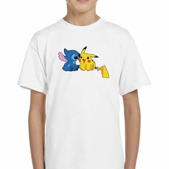 Remera Pikachu Pokemon Stitch - tienda online