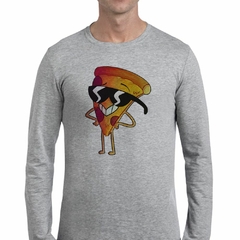 Remera Manga Larga Pizza Cool Fashion Lentes De Sol - comprar online