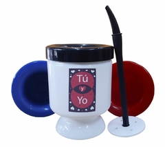 Mate Tu Y Yo Negro Corazon Love - comprar online