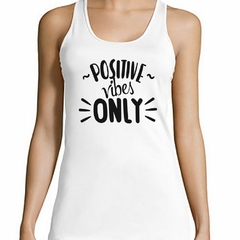 Musculosa Deportiva Positive Vibes Only - comprar online