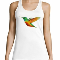 Musculosa Deportiva Colibri Naranja Verde Amarillo Color Ave - comprar online