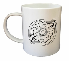 Taza Tattoo Flores Arma Filo Art - comprar online