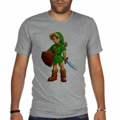 Remera Video Juego Play Game Legend Zelda Escudo