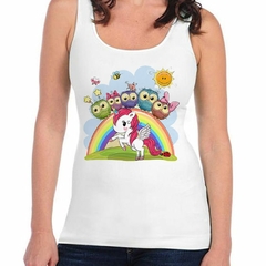 Musculosa Deportiva Owl Buho Lechuza Pony Unicornio Dibujo #1