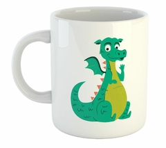 Taza Dragon Verde Animado Bebe