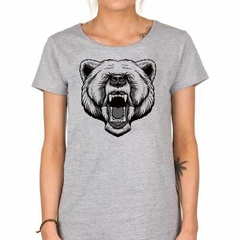 Remera Oso Enojado Dibujo Vector - comprar online