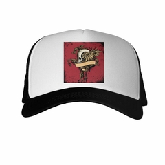 Gorra Calavera Plumas Con El Texto Que Quieras - comprar online