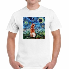 Remera Shiba Inu Noche Estrellada